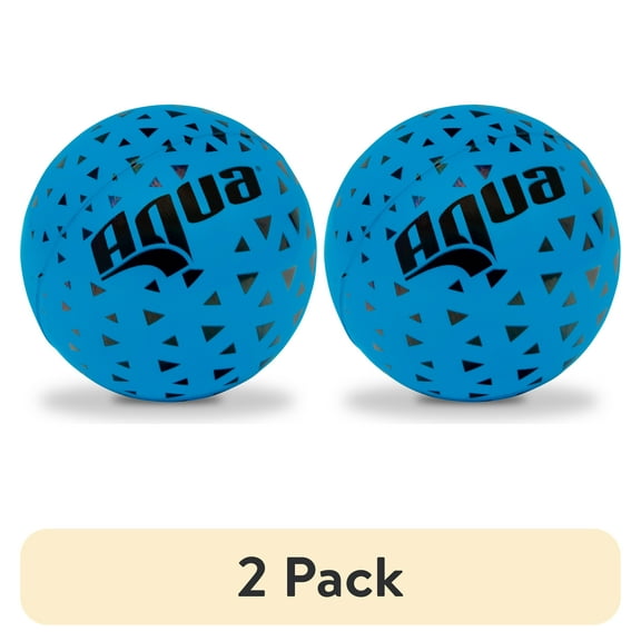 (2 pack) Aqua-Leisure 3.5" Foam Skipper Ball Pool Toy, Blue, Skips Over 75 Feet