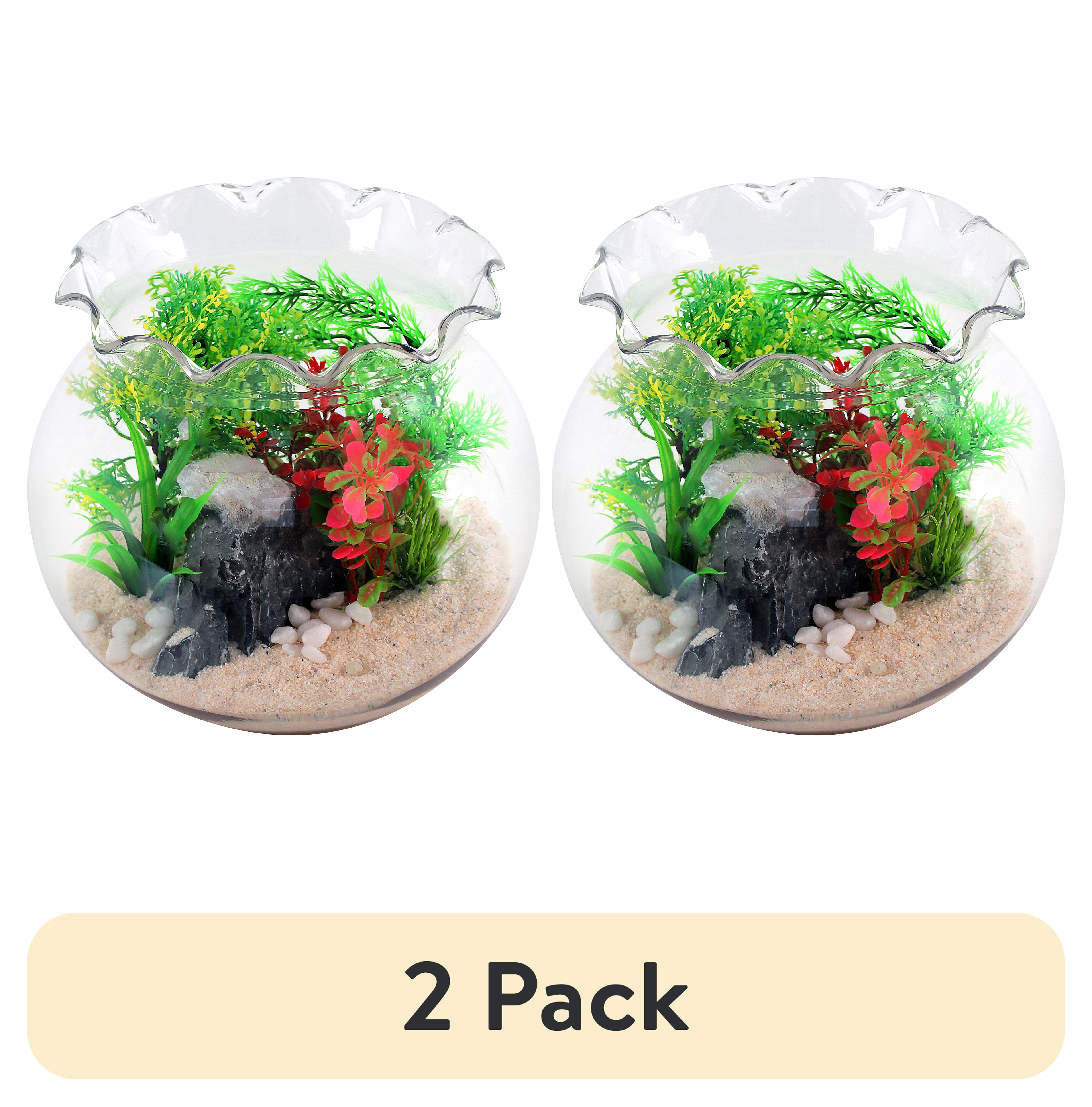 (2 pack) Aqua Culture 1 Gallon Plastic Aquarium
