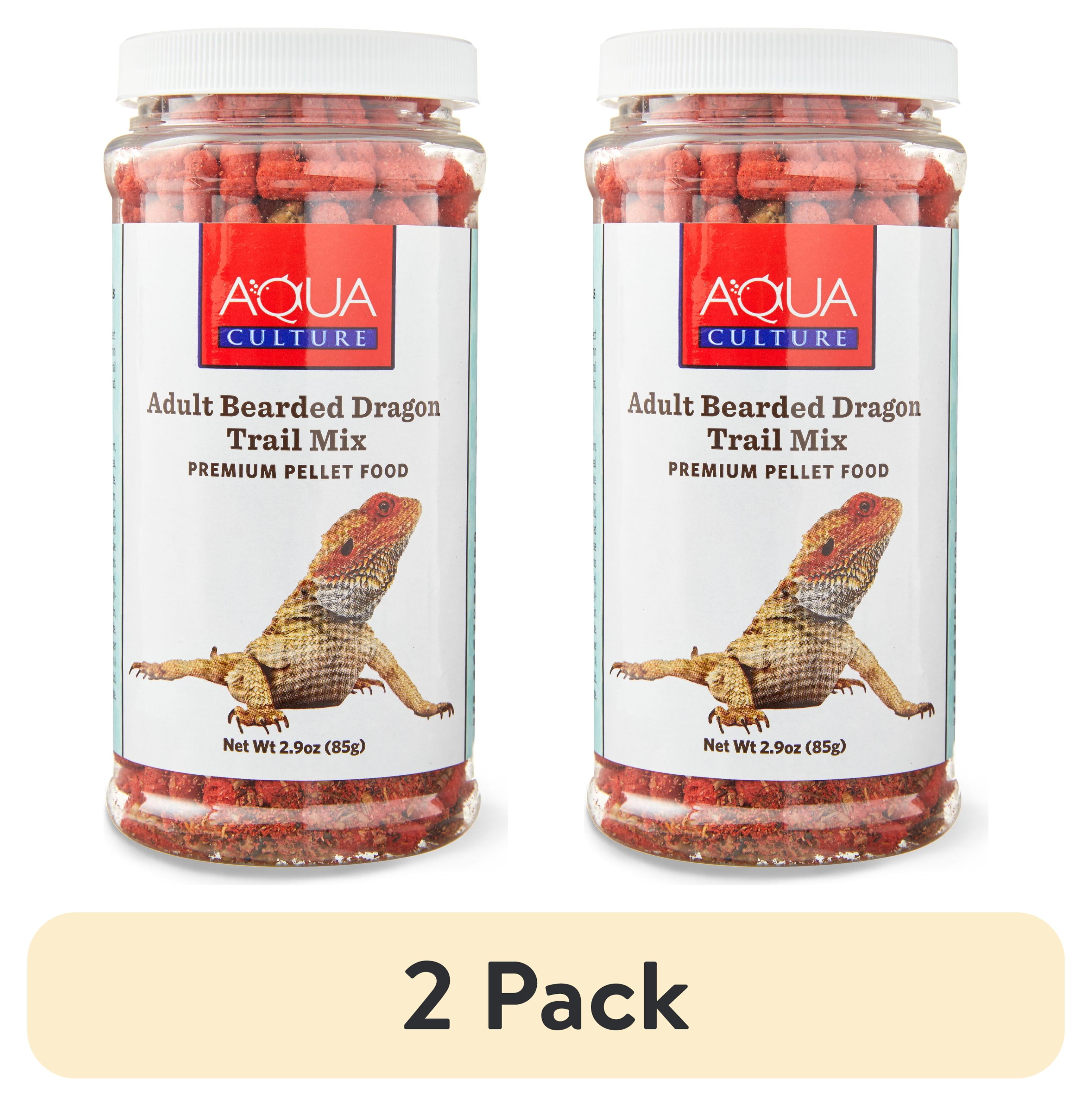 pack) Aqua Culture Adult Bearded Dragon Trail Mix Premium Pellet