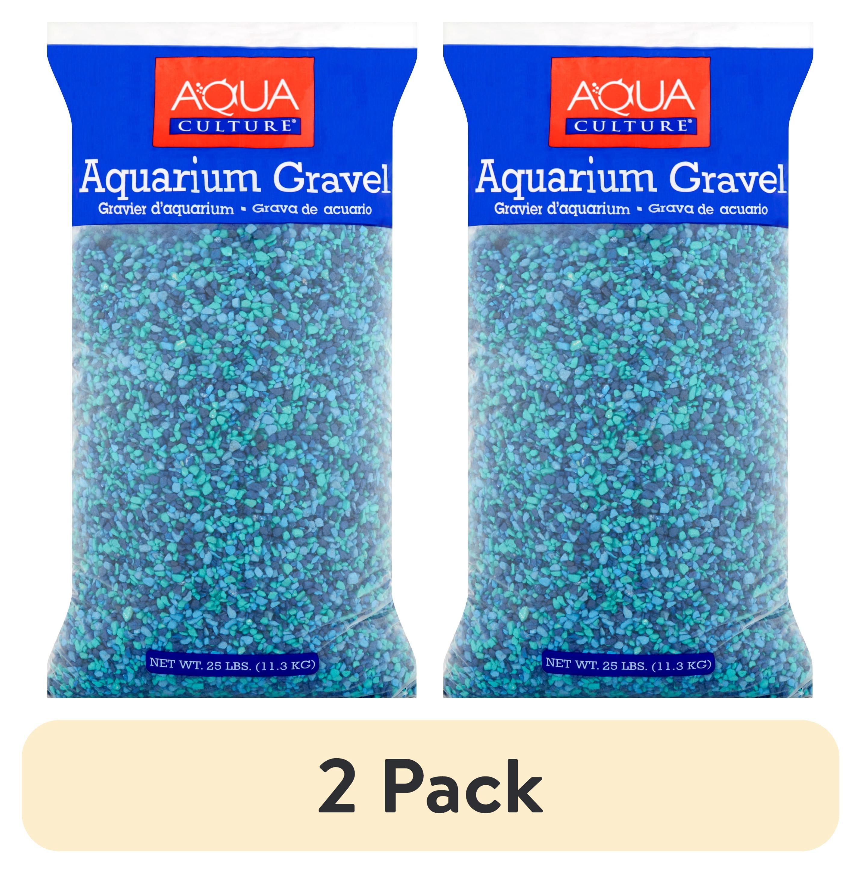 (2 pack) Aqua Culture Aquarium Gravel, Caribbean, 25 lb