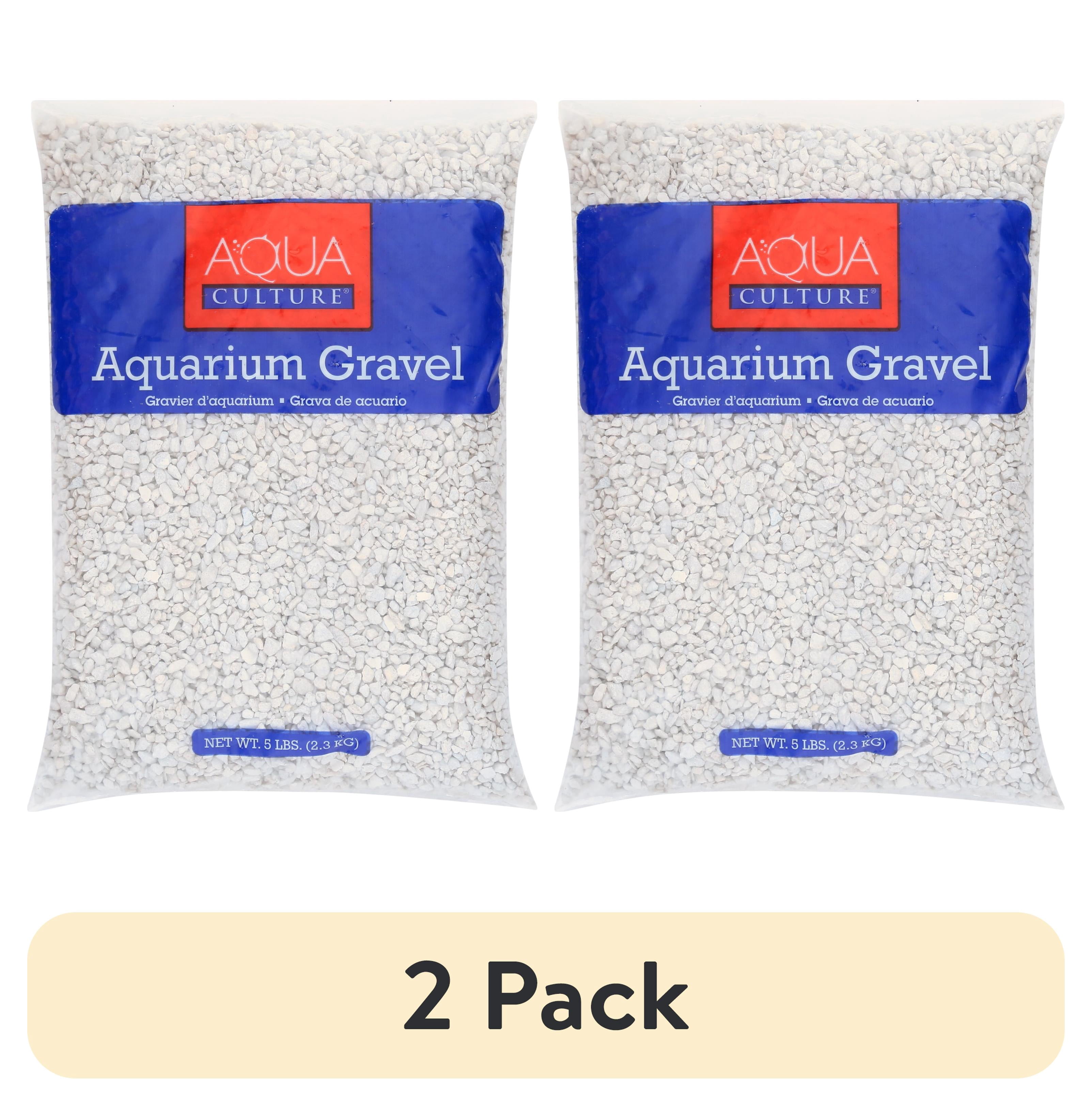 (2 pack) Aqua Culture Aquarium Gravel, White, 5 Lb, Aquatic