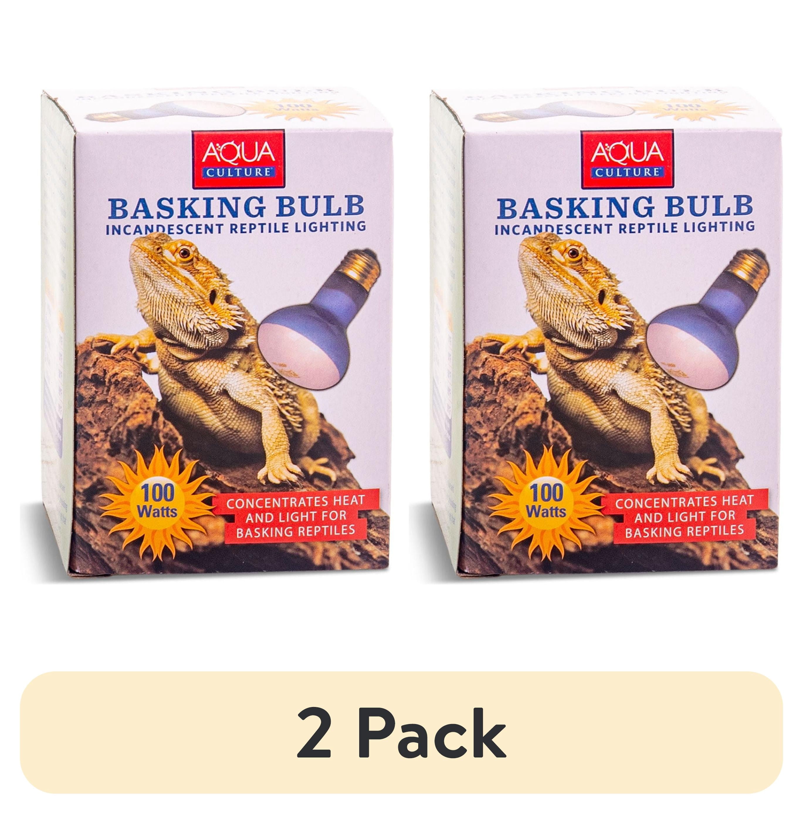 (2 pack) Aqua Culture Basking Bulb for Reptiles 100 Watt
