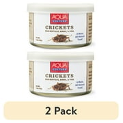 (2 pack) Aqua Culture Crickets for Reptiles, Birds, and Fish, 1.2 oz