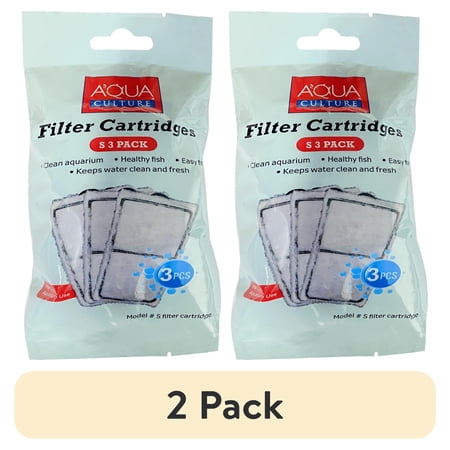 (2 pack) Aqua Culture Filter Cartridges-S-3 Pack