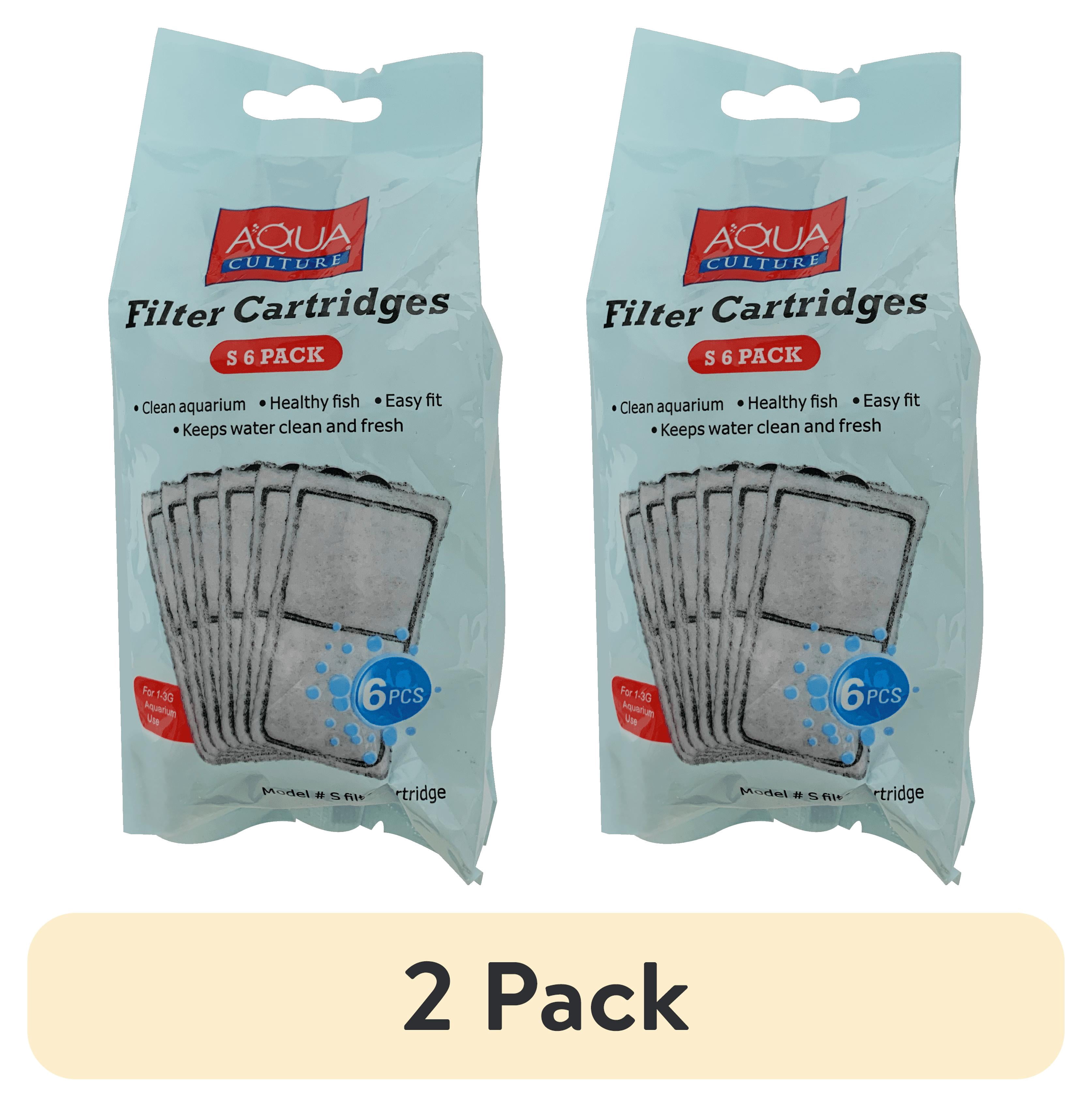 (2 pack) Aqua Culture Filter Cartridges-S-6 Pack