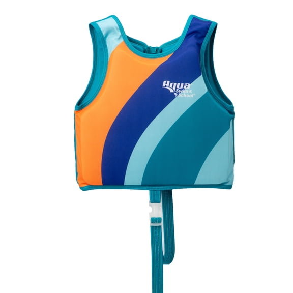 (2 pack) Aqua SwimSchool Swim Training Vest, Ages 4-6 Years, 37-50 lb, Blue