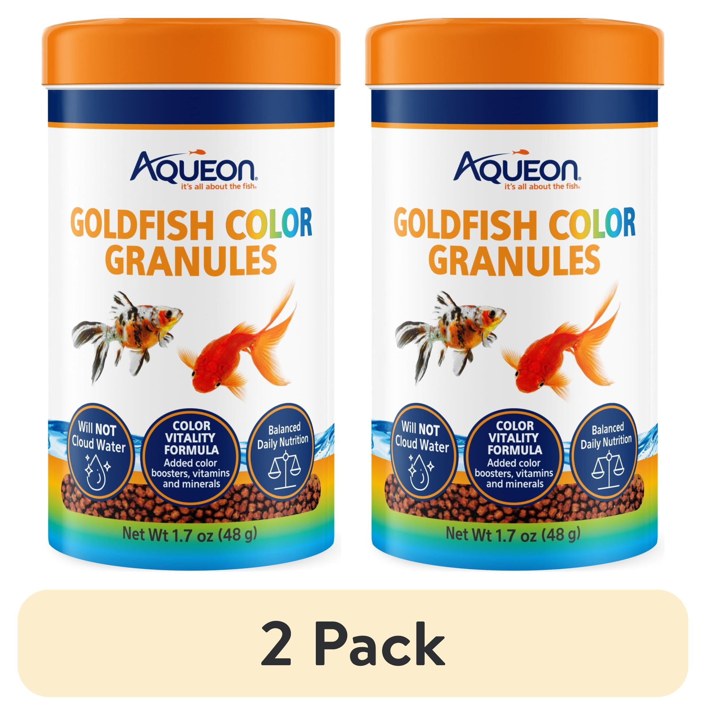 (2 pack) Aqueon Goldfish Color Food Granules 1.7 Ounces - Walmart.com