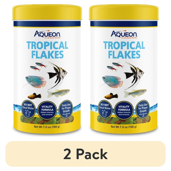 (2 pack) Aqueon Tropical Flakes 7 Ounces