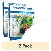 (2 pack) Arctic Air Freedom Neck Cooler, Portable Neck Fan with 3 Fan Speeds, USB Charging, 6-Hour Battery