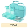 thumbnail image 1 of (2 pack) Arctic Zone Turquoise Lunchbox Combo, Includes food container, water bottle and ice pack, 1 of 9