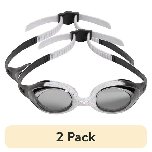 (2 pack) Arena Spider Junior Goggle - Recycled Smoke-Grey-Black