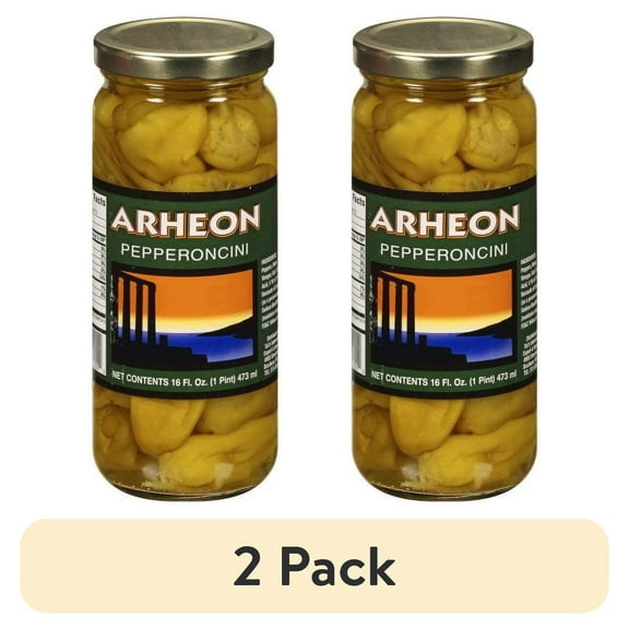 (2 pack) Arheon Pepperoncini Peppers, 16 Oz