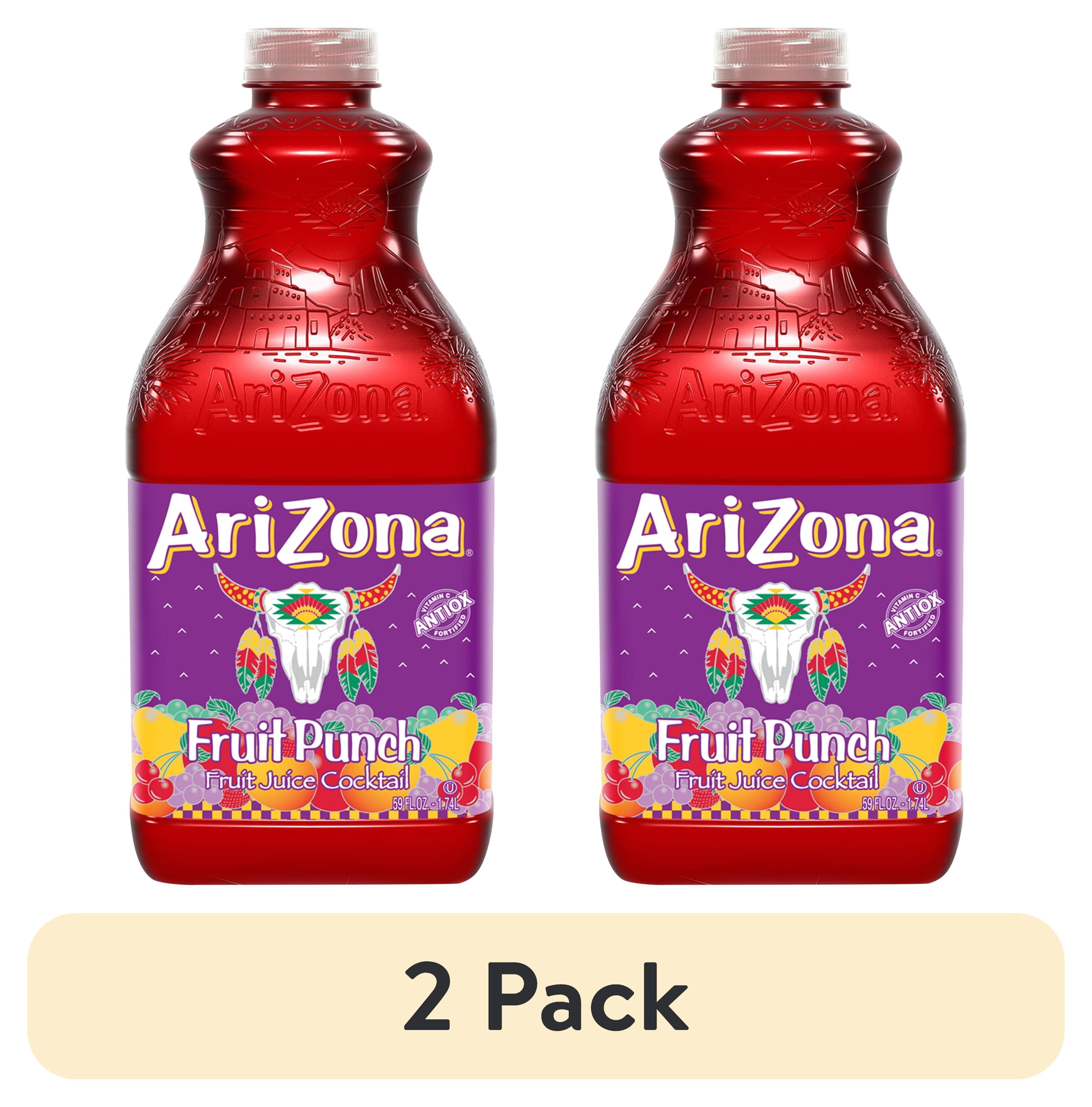 (2 pack) AriZona Fruit Punch Fruit Juice Cocktail, 59 fl oz