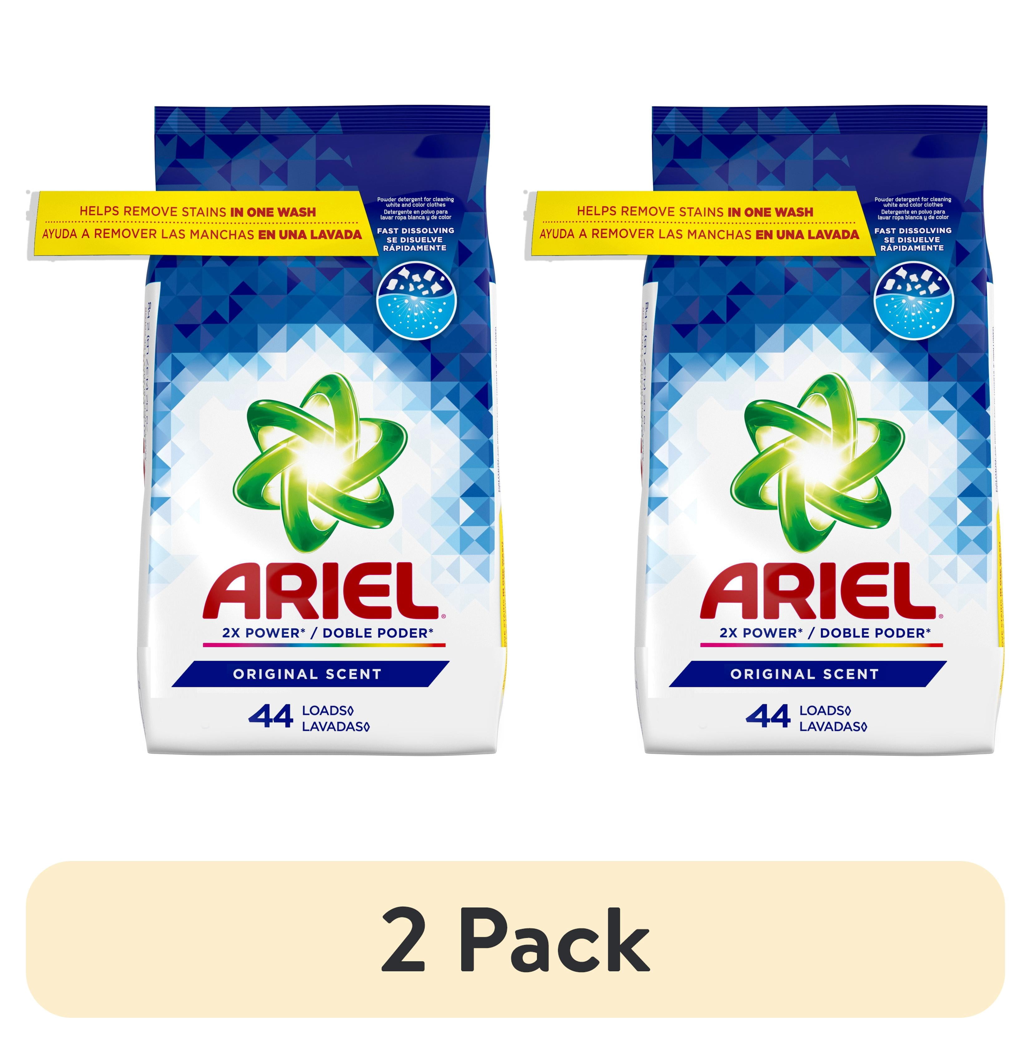 2 pack) Ariel Laundry Detergent Powder, Original Scent, 70 oz, 44
