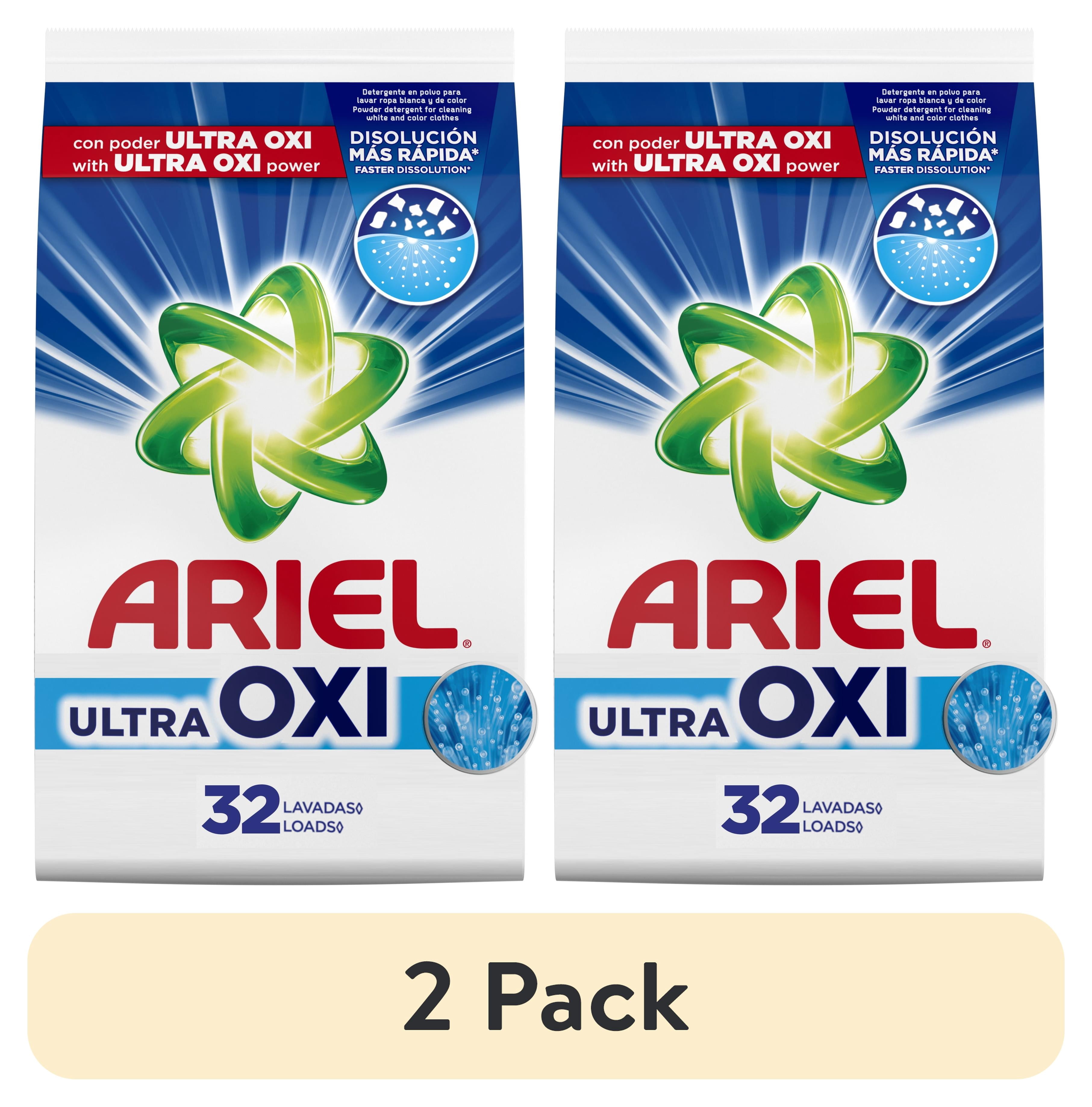 2 pack) Ariel Laundry Detergent Powder, Ultra Oxi, Original Scent