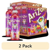 (2 pack) AriZona Fruit Punch Juice Cocktail - Tall Boy 20 fl oz (pack of 6)