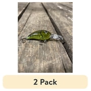 (2 pack) Arkie Lures 220 Series Crankbait Fishing Lure, Phantom Green