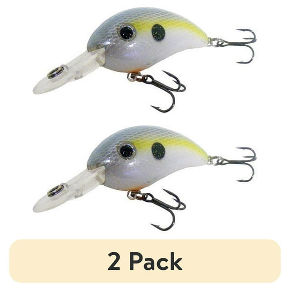 (2 pack) Arkie Lures 220 Series Crappie Crankbait, Color Sexee Shad
