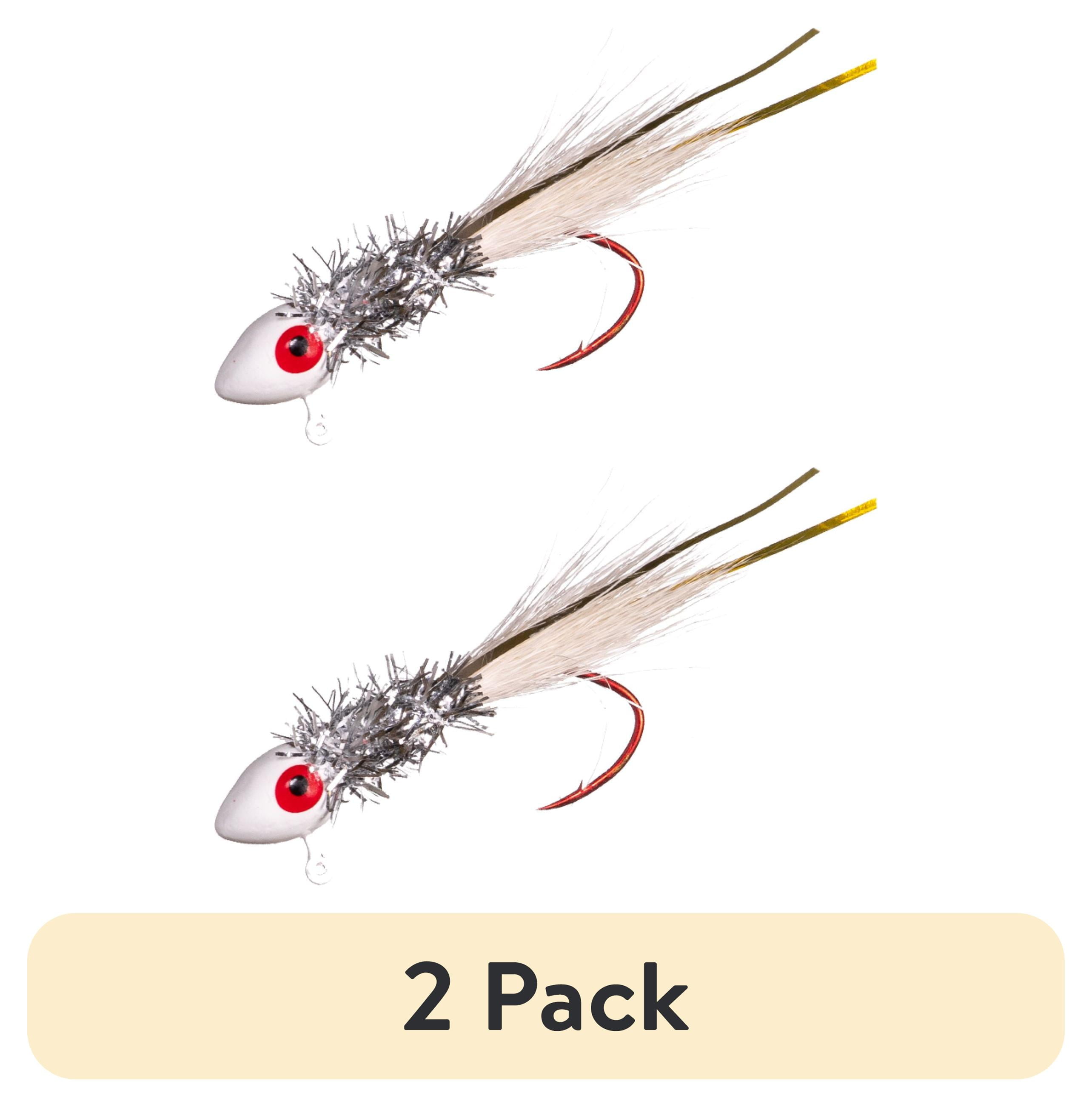 (2 pack) Arkie Lures Big Shineee Hineee Jig, Color White, Size 1/8 oz.