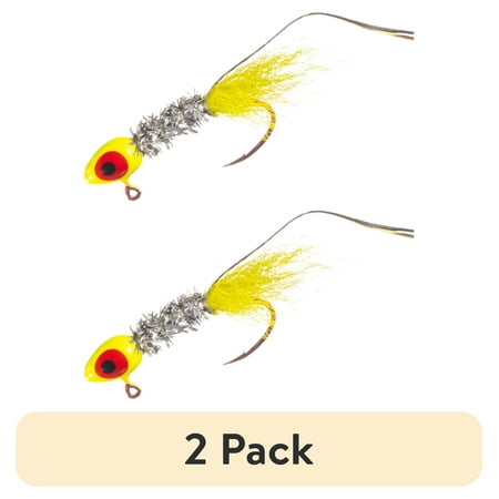 (2 pack) Arkie Lures Pro Model Shineee Hineee Jig, Size 1/8 oz., Color Chartreuse