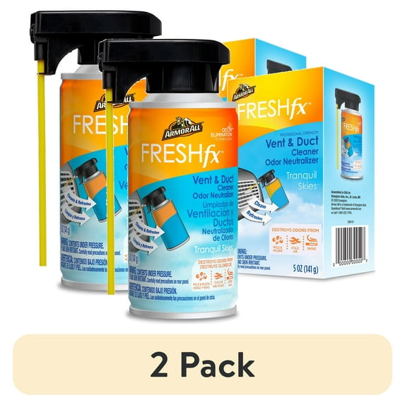 (2 pack) Armor All Fresh Fx Tranquil Skies Vent Cleaner Odor Neutralizer - 5 oz