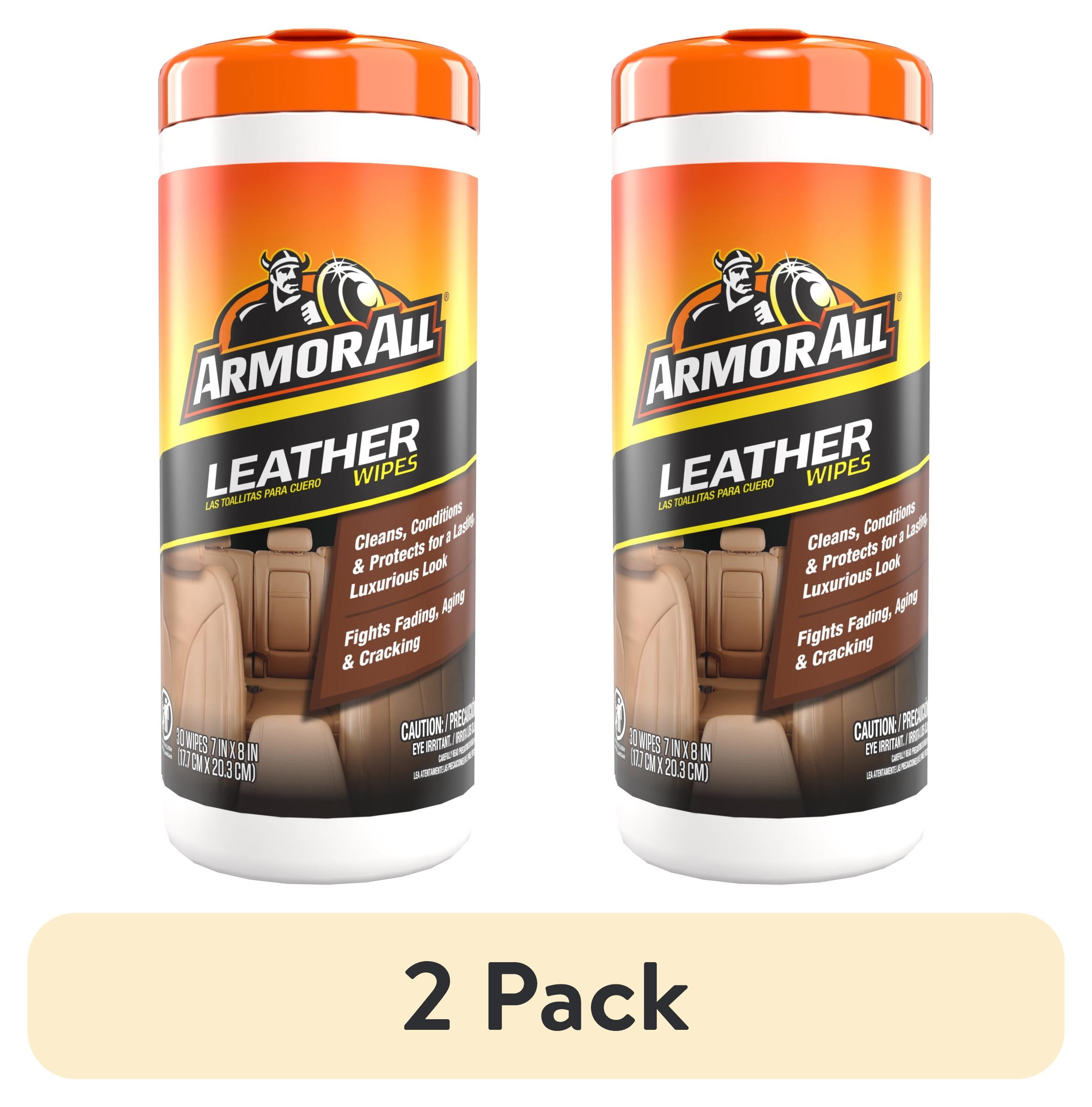 (2 pack) Armor All Leather Care Automotive Wipes - 30 Count - Walmart.com