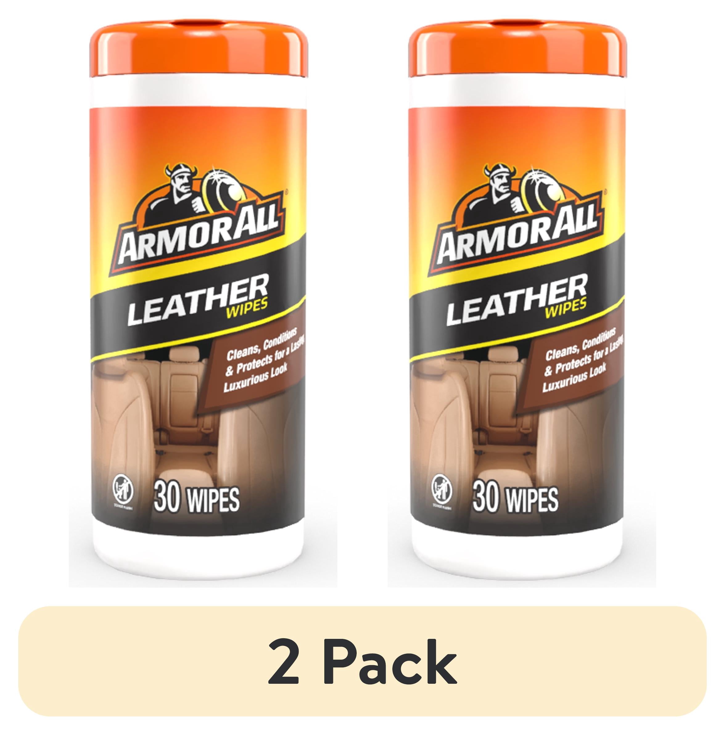(2 pack) Armor All Leather Care Automotive Wipes - 30 Count