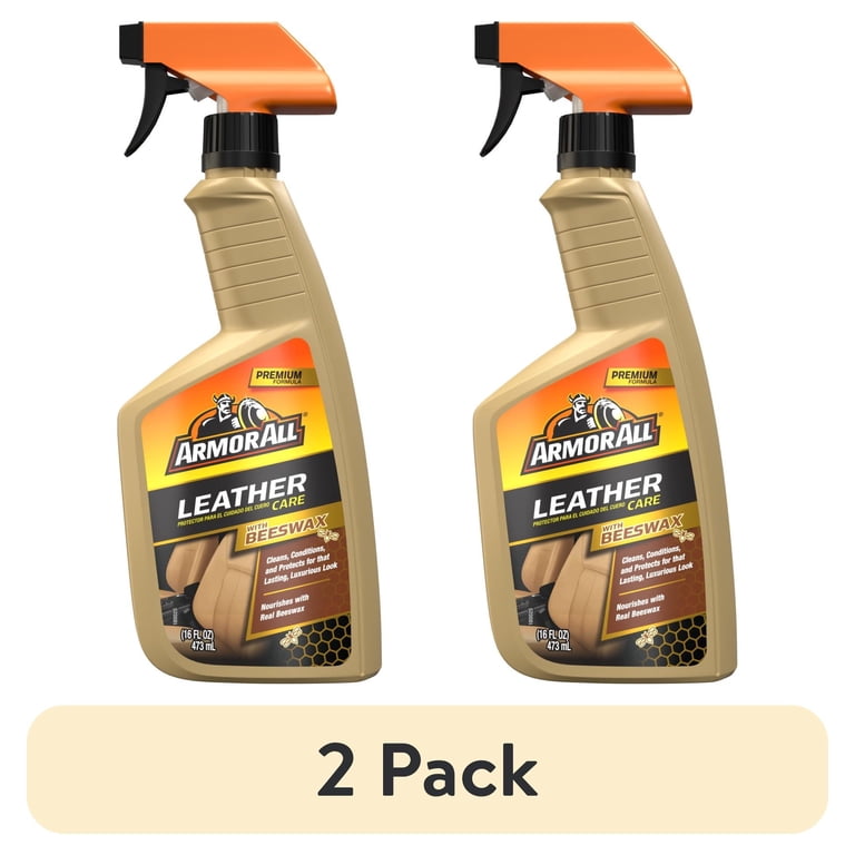beeswax leather dressing Armor All Leather Care with Beeswax Spray 16 fl oz