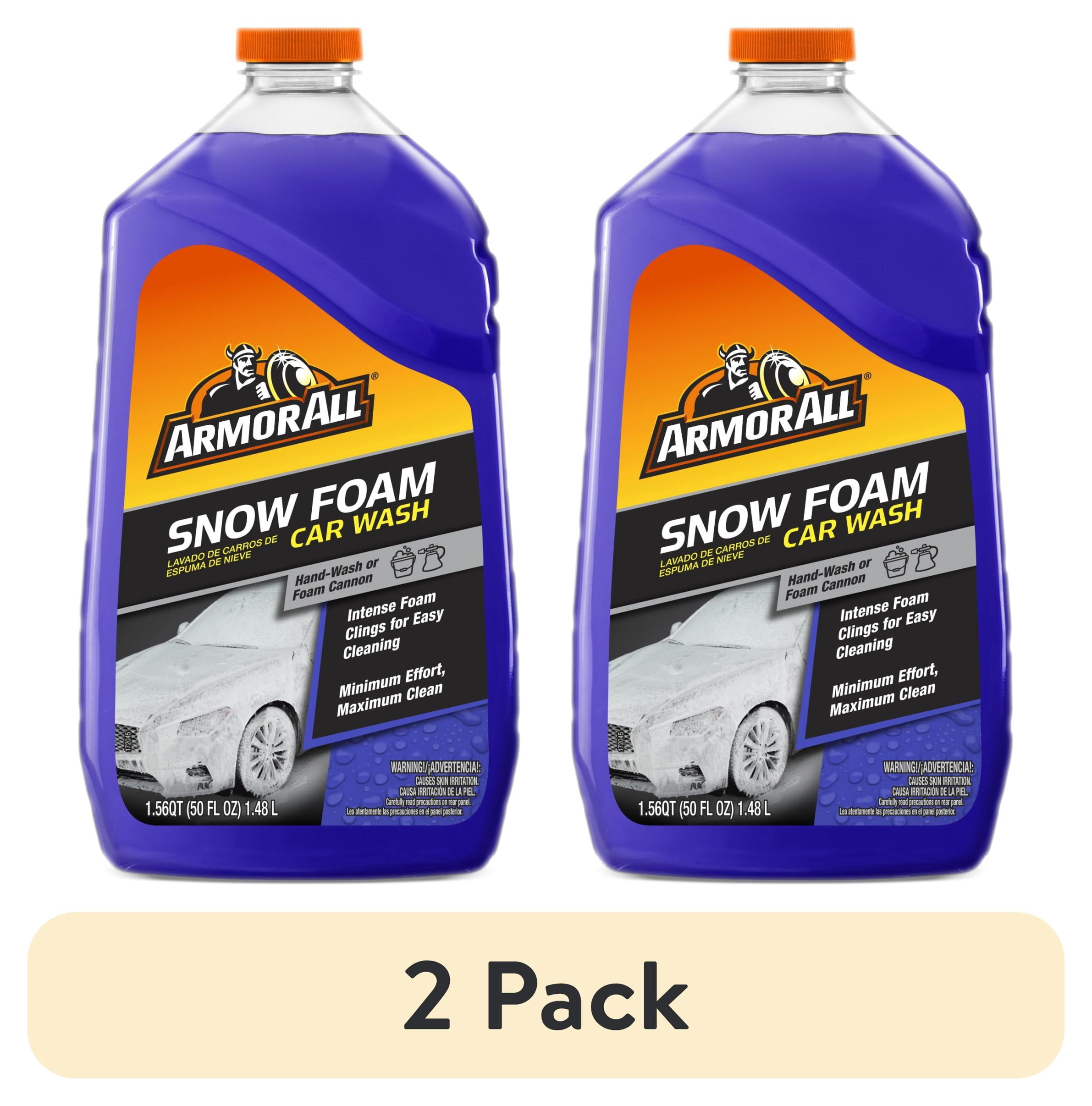(2 pack) Armor All Snow Foam Car Wash, 50 fl oz Bottle
