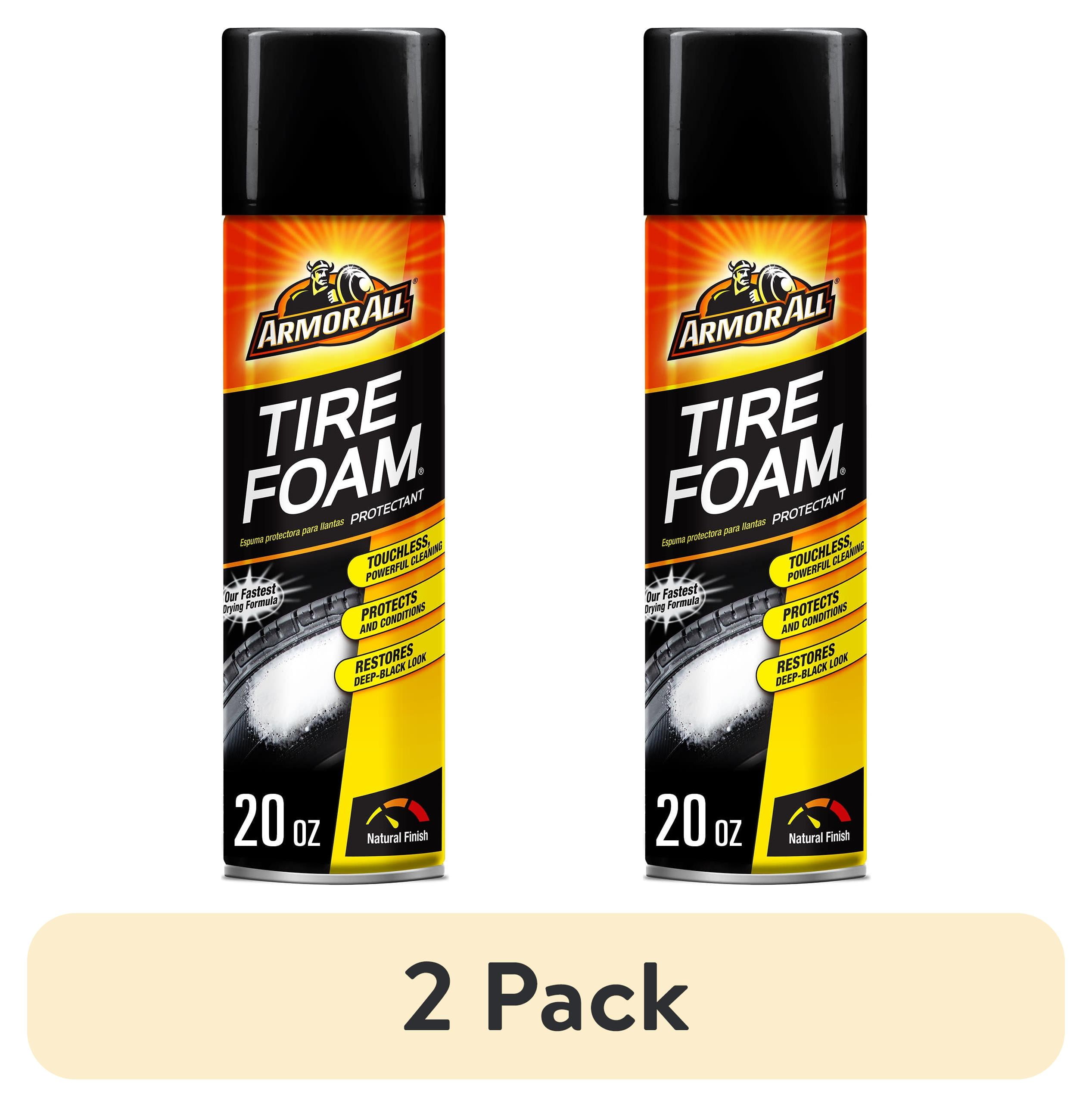 (2 pack) Armor All Tire Foam, Car Cleaning Foam, Wheel and Tire Cleaner - 20 oz
