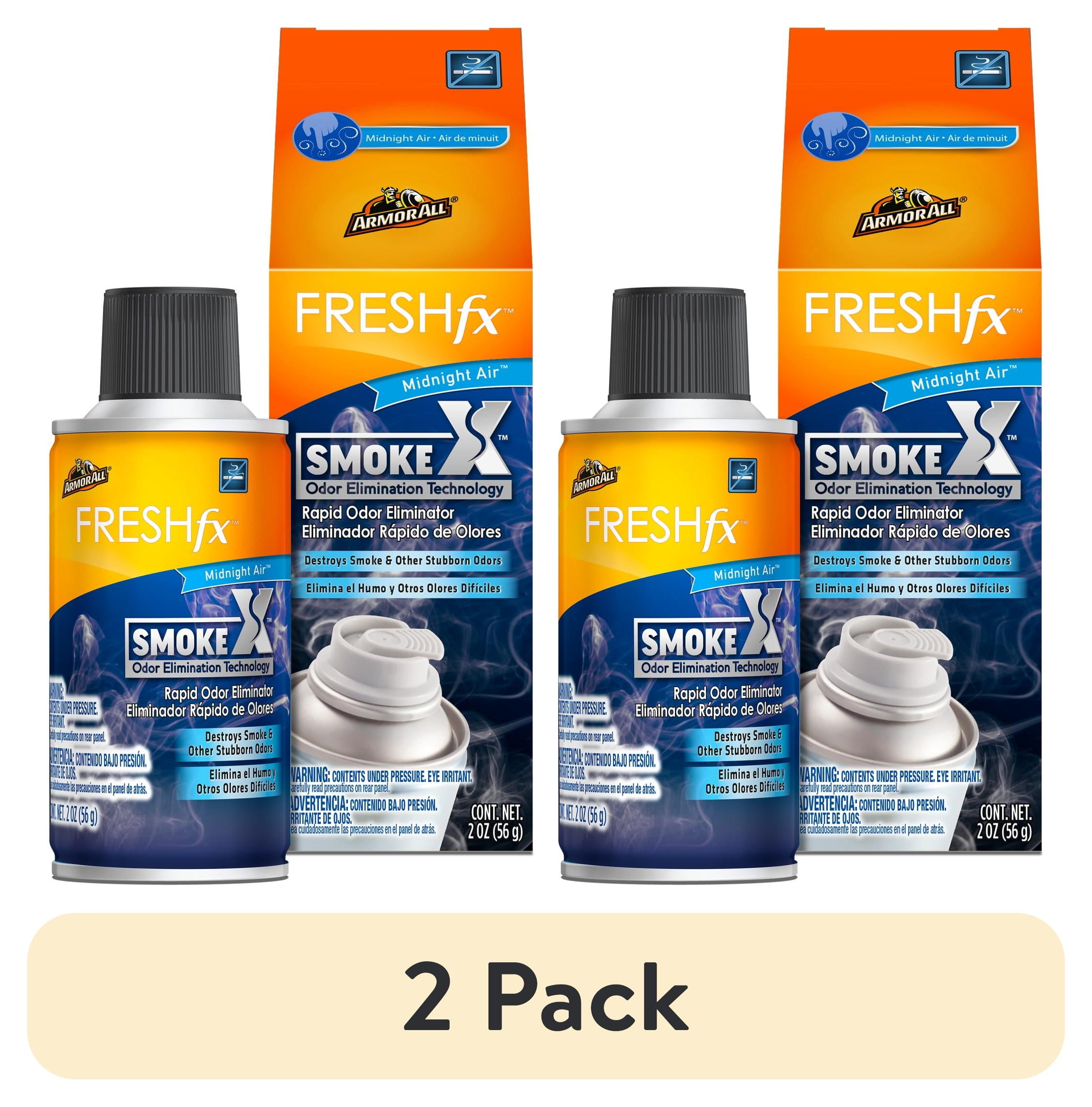 best air freshener to get rid of cigarette smoke smell Armor All FRESH fx Smoke X Rapid Odor Eliminator – Midnight Air Scent (2  ounces)