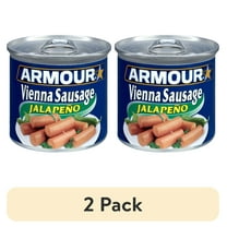 (2 pack) Armour Jalapeno Vienna Sausage, 4.6 oz Can