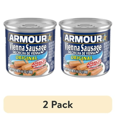 (2 pack) Armour Original Vienna Sausage, 4.6 oz Can