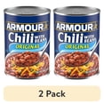 thumbnail image 1 of (2 pack) Armour Star Chili with Beans, 22g Protein Per Serving, Canned Food, 14 oz Can, 1 of 7