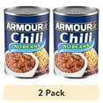 thumbnail image 1 of (2 pack) Armour Star Chili with No Beans, 35g Protein Per Serving, Canned Food, 14 oz Can, 1 of 7