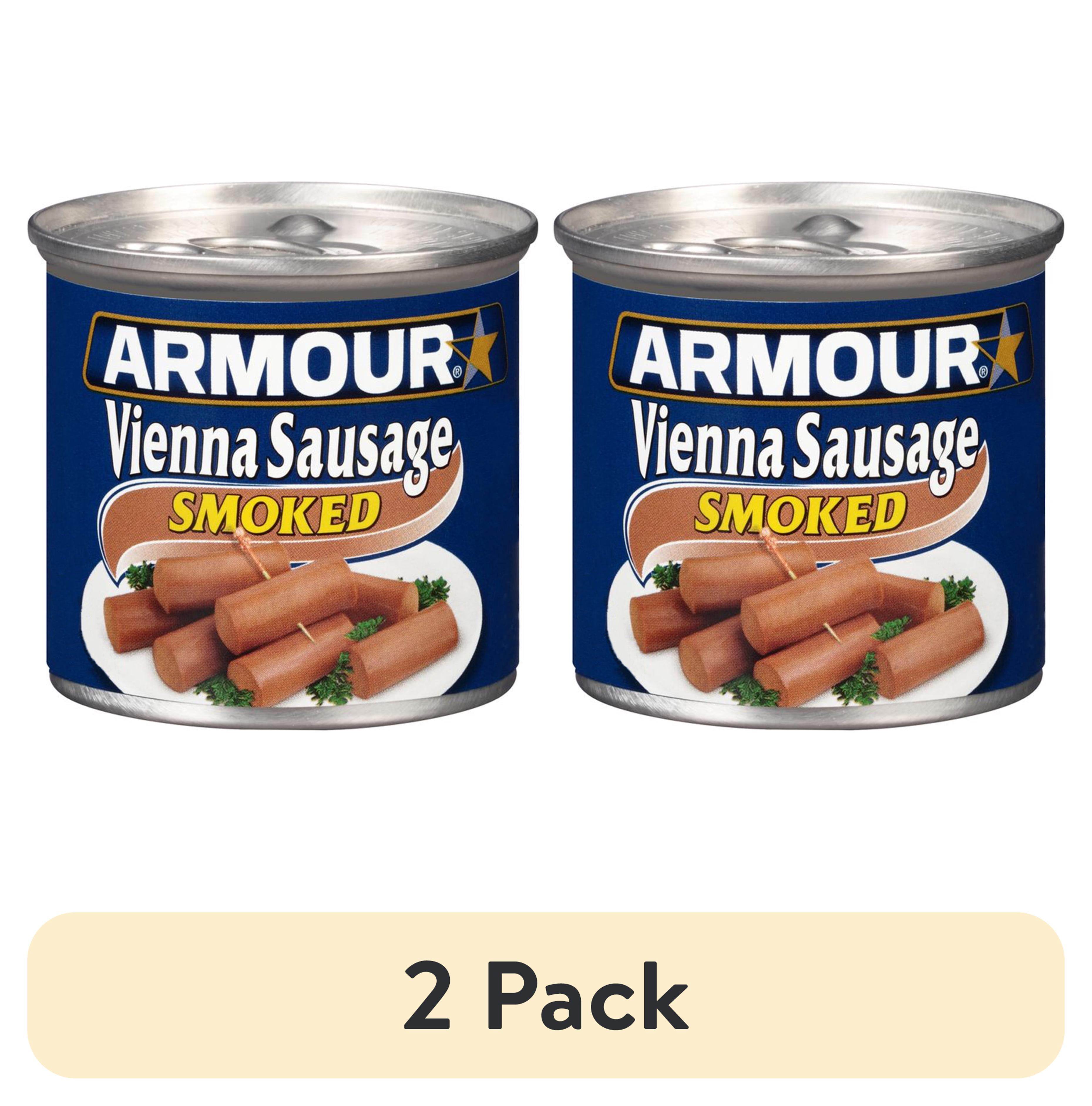 2 pack) Armour Jalapeno Vienna Sausage, 6g Protein Per Serving