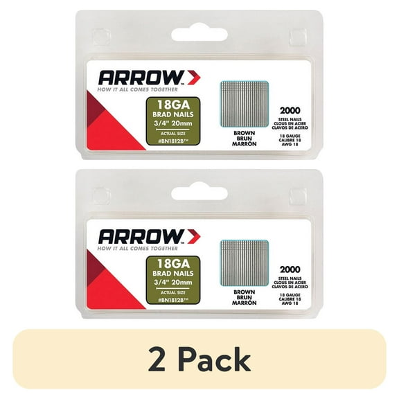 Arrow Fastener BN18 18 Ga. x 3/4 in. L Galvanized Steel Brad Nails 2000 pk 0.8 lb.