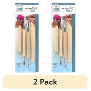 (2 pack) ArtSkills - Art Elements Clay Tools - Wood Handle Dual Ended Clay Sculpting Tool Set