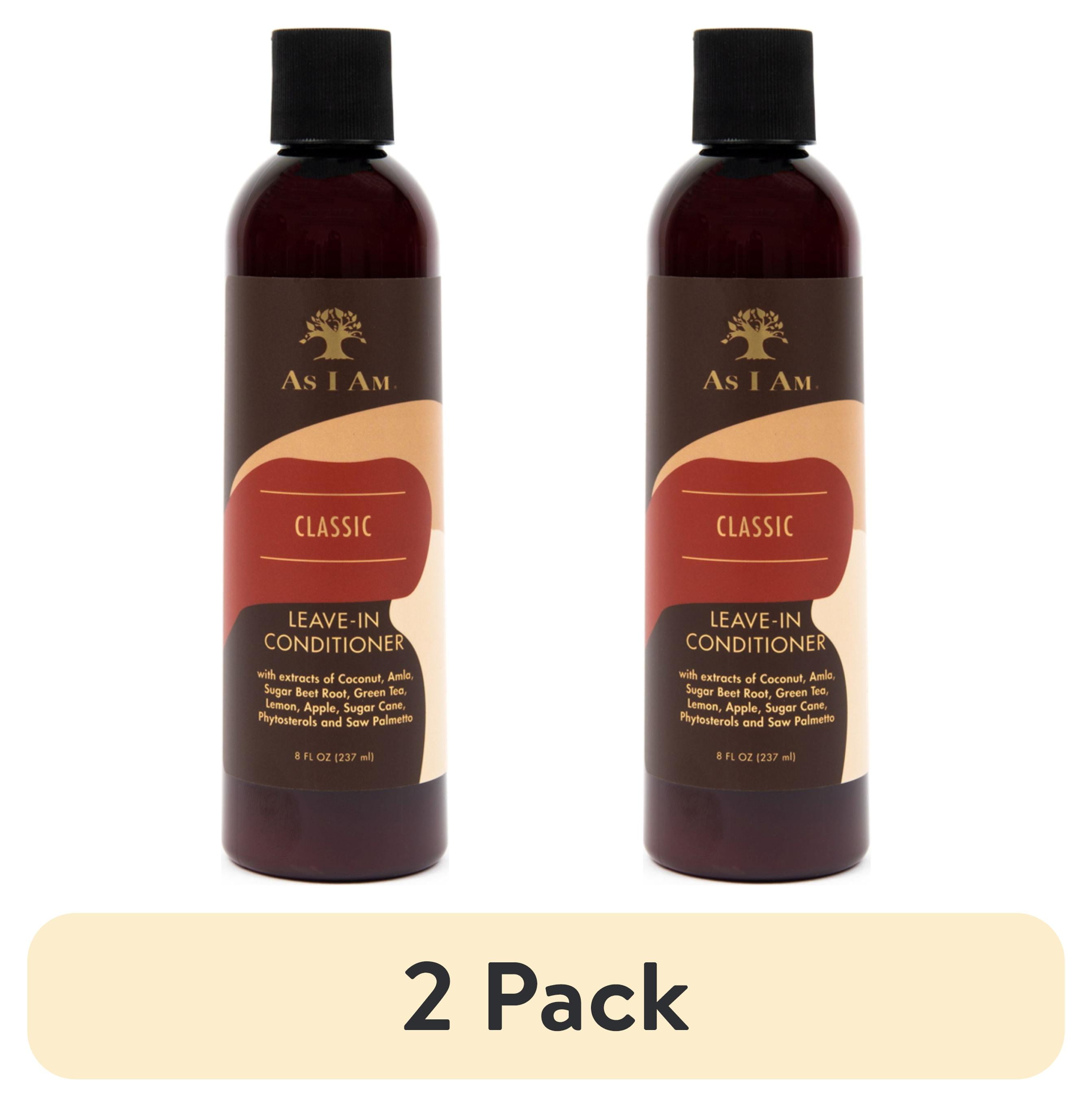 2 pack) As I Am Coconut Leave In Conditioner for Dry Hair Hydration and  Frizz Control Moisture Care 8 fl.oz. with Green Tea and Saw Palmetto -  Walmart.com