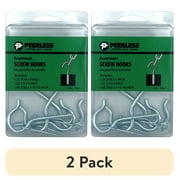 (2 pack) Assorted Zinc Screw Hooks Kit, Peerless Chain, #4800760