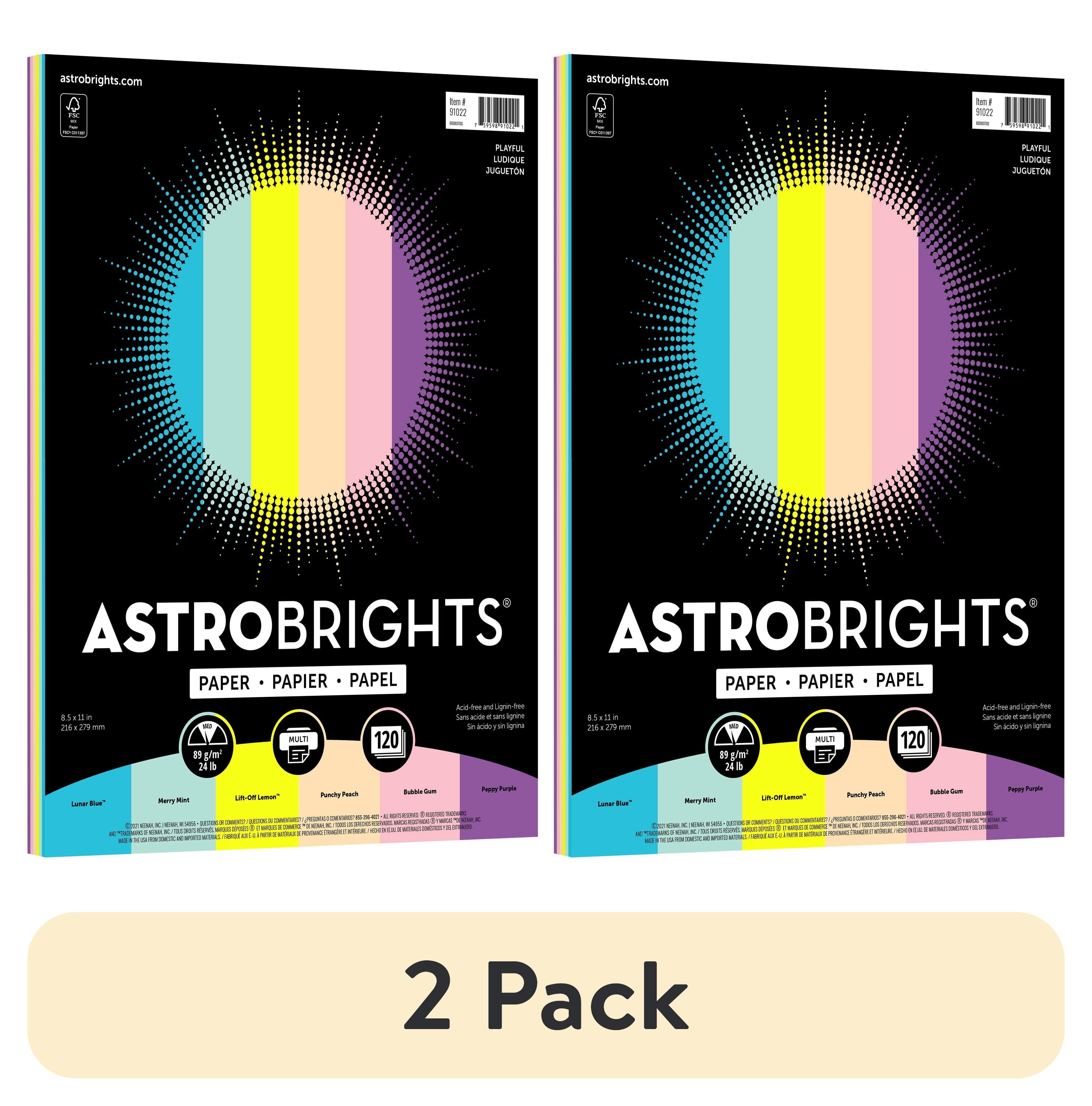 2 pack) Astrobrights Playful Paper, 8.5