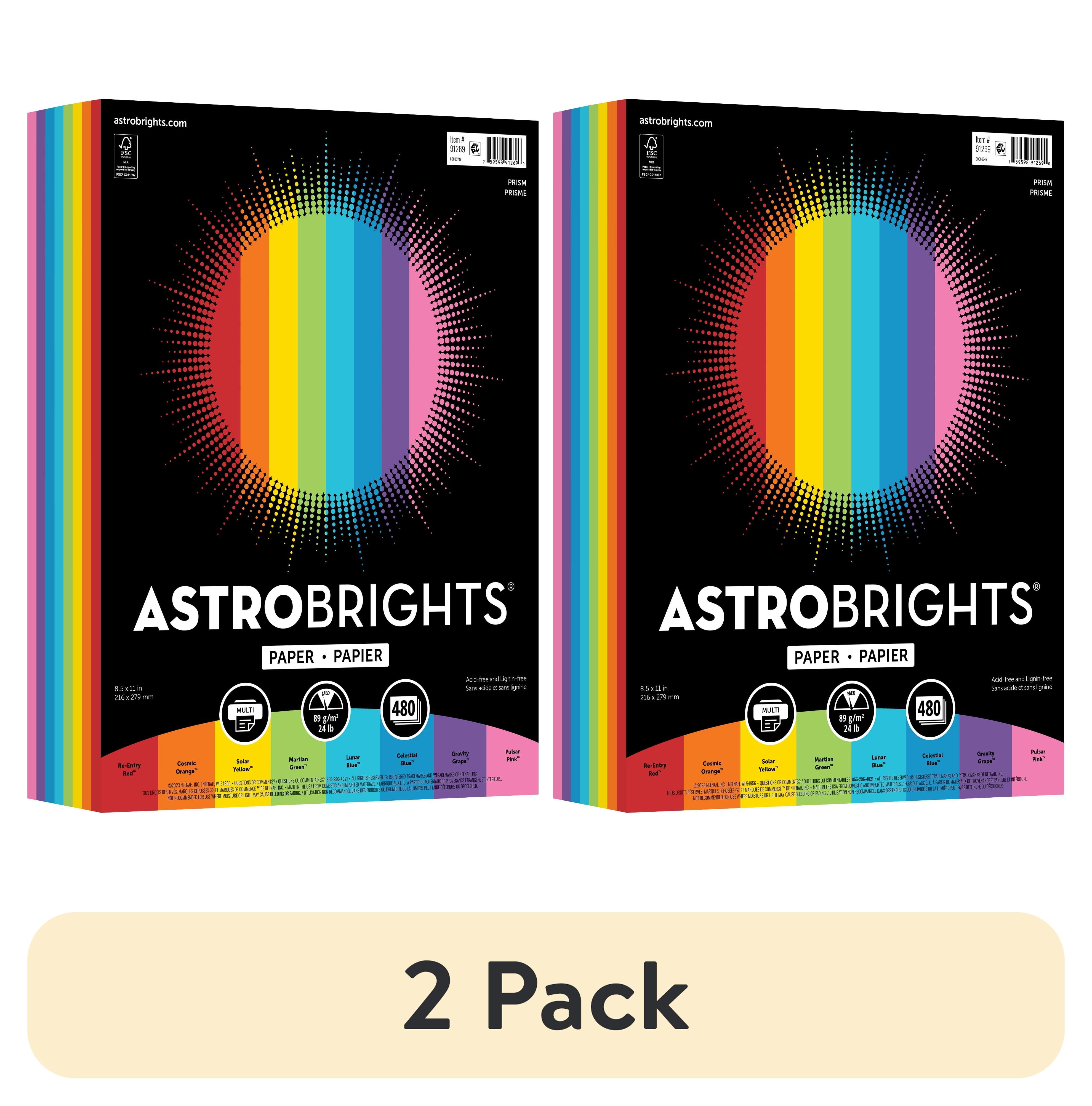 2 pack) Astrobrights Prism Color Paper, 8.5