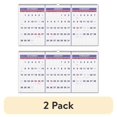 thumbnail image 1 of (2 pack) At A Glance AAGPM1428 Horizontal Wall Calendar 3-Months, Chipboard - Blue & White, 1 of 3