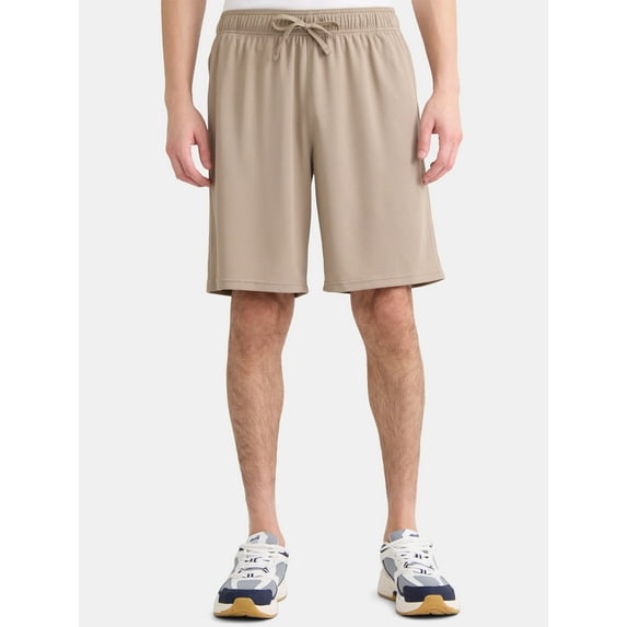 (2 pack) Athletic Works Men's and Big Men's Active Mesh Shorts, 9" Inseam, Sizes XS-5XL