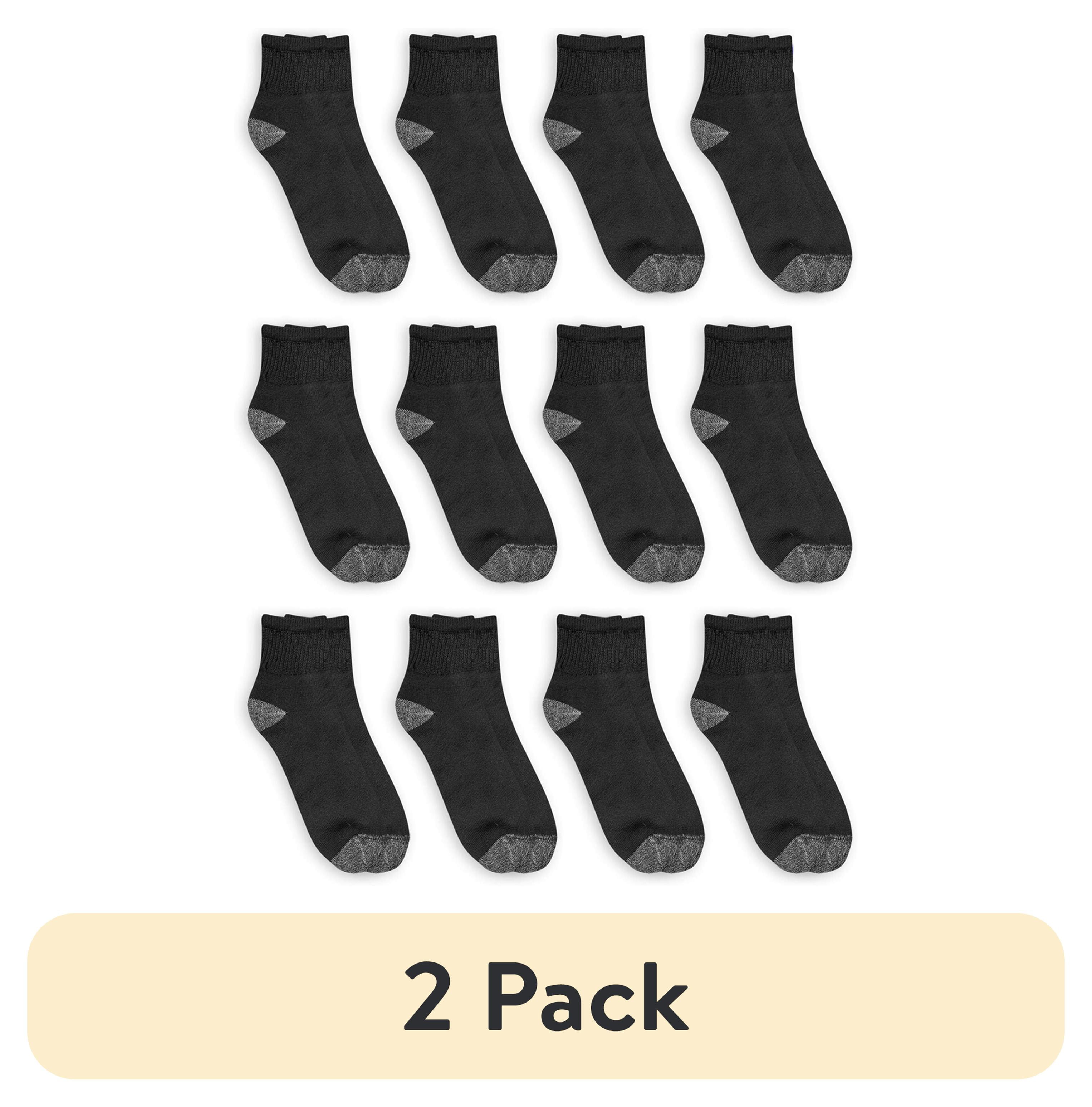 (2 pack) Athletic Works Men's Ankle Socks 12 Pack