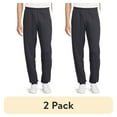 thumbnail image 1 of (2 pack) Athletic Works Men's & Big Men's Fleece Elastic Bottom Sweatpants, Sizes S-4XL, 1 of 4