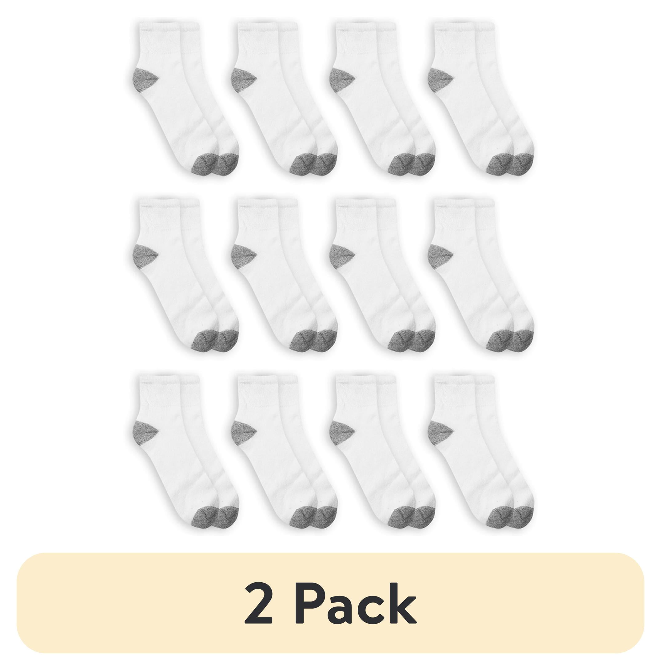 (2 pack) Athletic Works Men's Big and Tall Ankle Socks 12 Pack