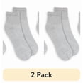 thumbnail image 1 of (2 pack) Athletic Works Men's Recycled Ankle Socks 12 Pair Pack, 1 of 9