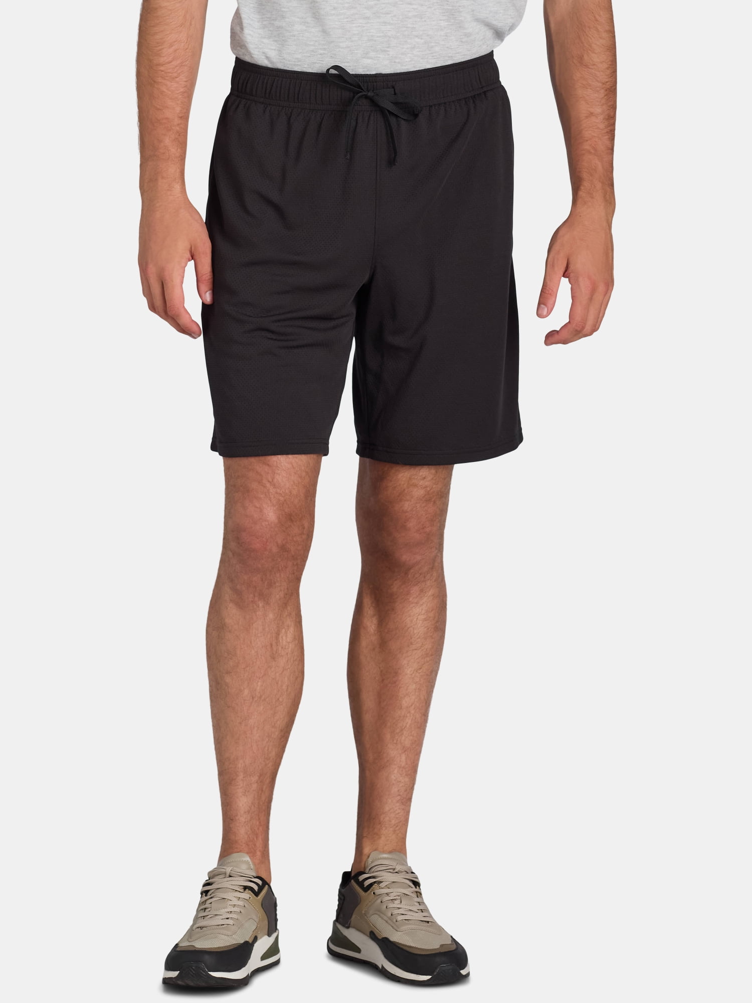 (2 pack) Athletic Works Men's and Big Men's Active Mesh Shorts, 9" Inseam, Sizes XS-5XL