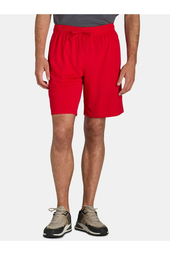 (2 pack) Athletic Works Men's and Big Men's Active Mesh Shorts, 9" Inseam, Sizes XS-5XL